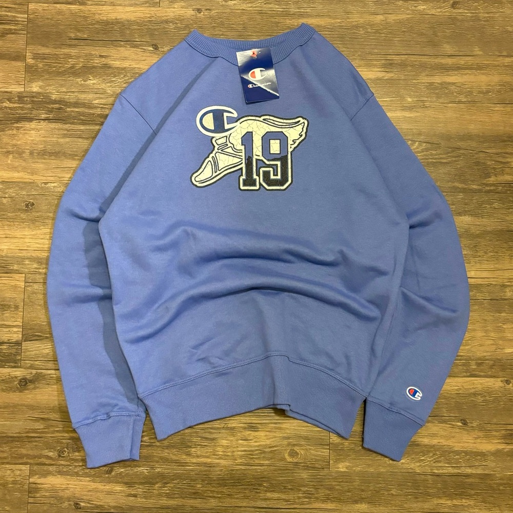 Brand New Blue Champion Crewneck Sweatshirt